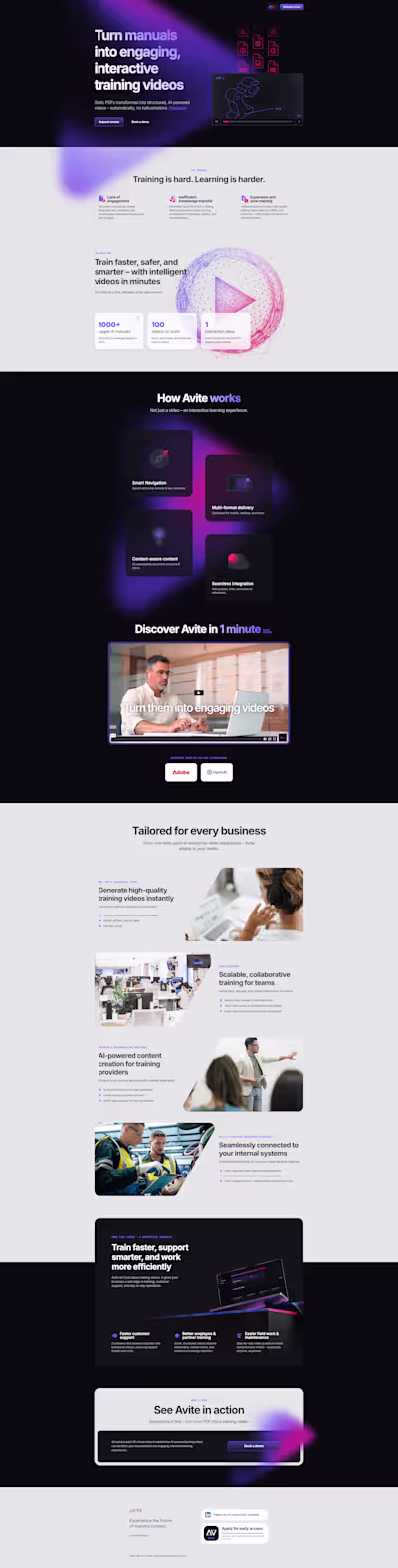 Turn manuals into interactive training videos