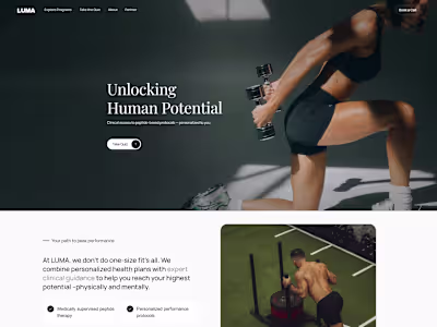 LUMA Health Website Design and Development