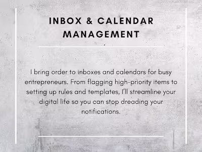 Inbox & Calendar Management