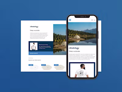 An e-commerce site built in webflow