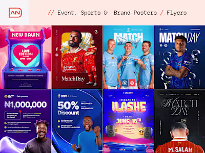 Sport Posters, Event Poster, Brand Flyers and more