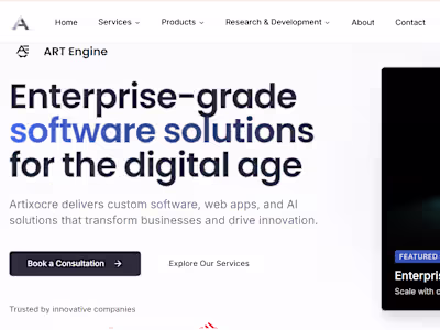 Artixcore | Custom Software Development & AI Solutions