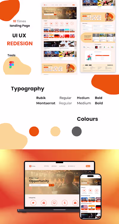 10 Times Website Landing Page UI UX Redesign :: Behance