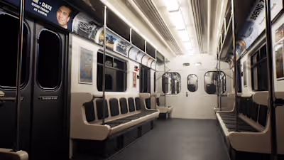 Metro Train Interior