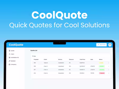 CoolQuote – Streamlining Air Conditioning Service Quotes