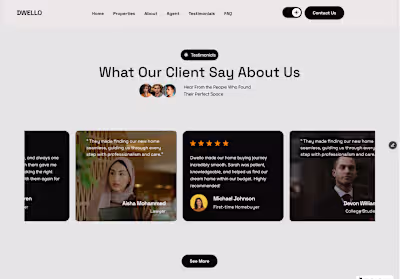 Responsive Real Estate Platform Development in Framer