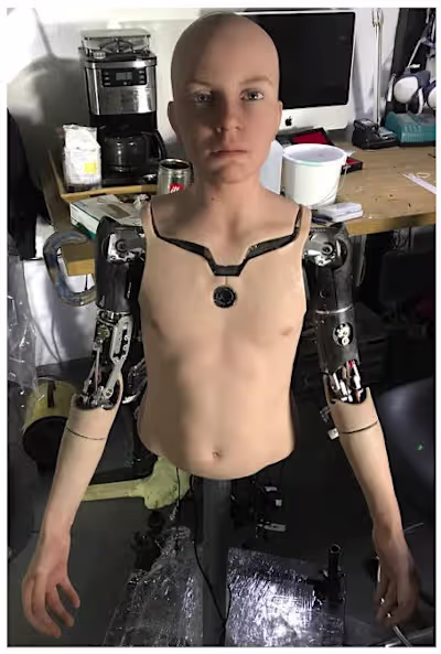 humanoid robot is a robotic machine
A humanoid robot is a robote