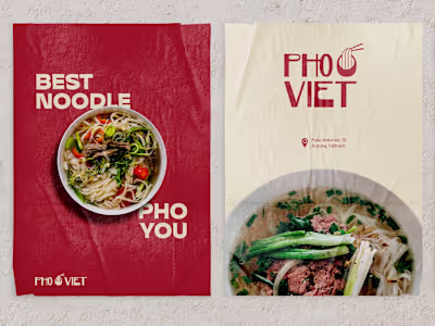 PHO VIET - DELIVERY RESTAURANT BRAND IDENTITY