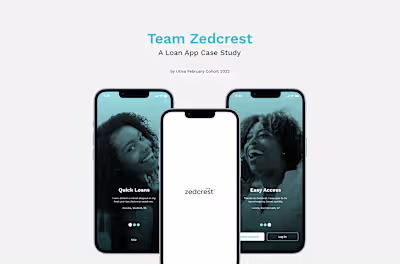 Zedcrest App Design on Behance