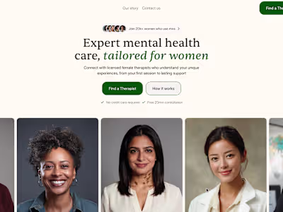  Mira Therapy Platform- Framer Website