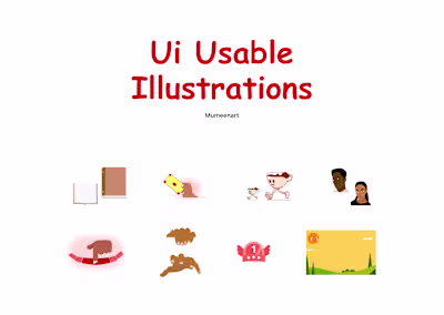 Illustration explorations for UI design