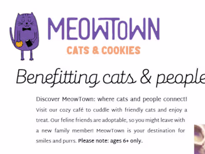 Mya Harbison - MeowTown Flyer