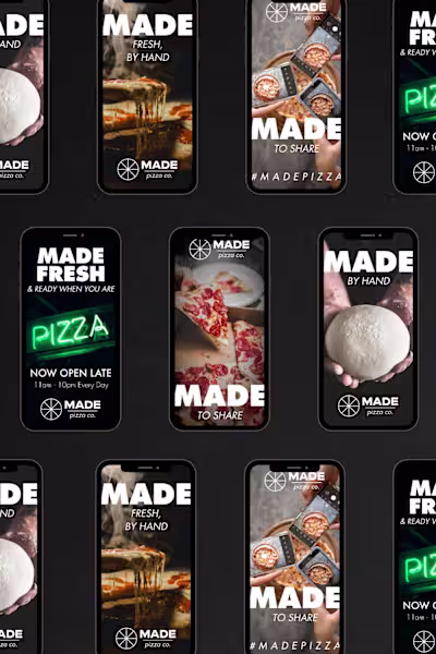 MADE Pizza Social Content