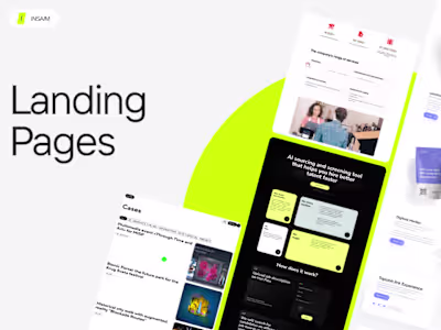 Landing page / Product page for Startups and IT companies