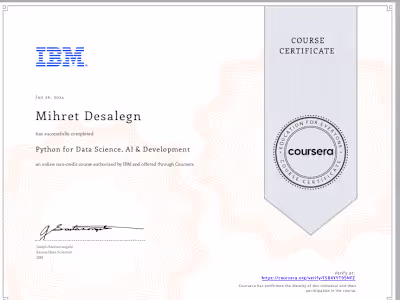 Python for Data Science, AI & Development