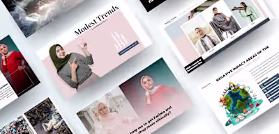 Modest Fashion Pitch Deck Design