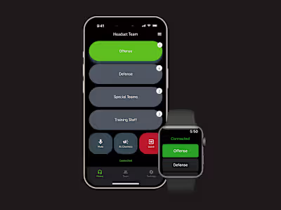 The Headset App – App and UX Design