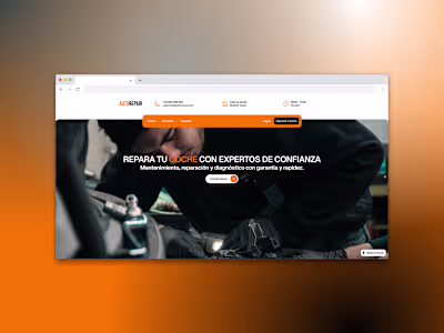 AutoRepair - Framer Design