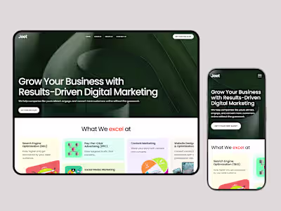 Marketing Website UI UX Design | Conversion Focused Design