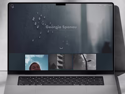 Photography Portfolio Website for Georgia Spanou