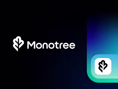 Mono tree logo design