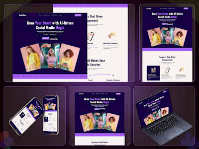 Social Media Agency Website Design and Development