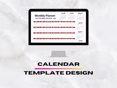 Monthly Calendar/To-Do List Template