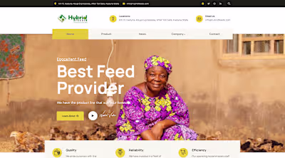 Website Design and Development for Hybrid Feeds
