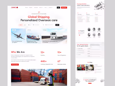 Website Redesign for Logistics company