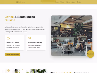 Lavish Cafe | Restaurant App