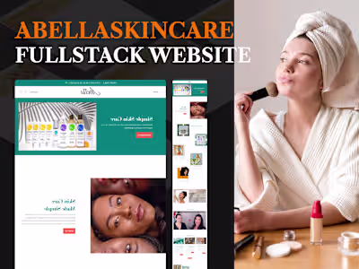 Abella Skin Care | Full Stack Website