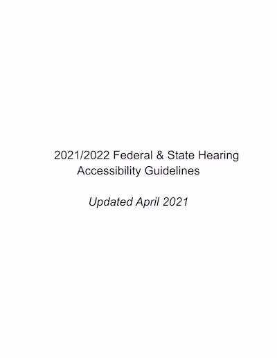 HearingAccessibility Guidelines