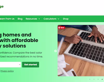 Empowering Green Energy: Website for Solaris Surge