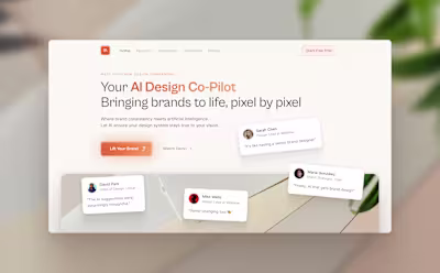 Palette Landing Page