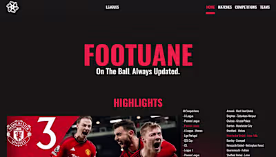 Footuane : a football data website
