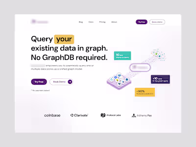 SaaS Marketing Website: Graph Query Analytics Engine