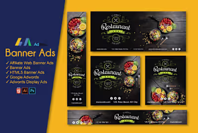 Design affiliate web banner ads or google ad words banner ads