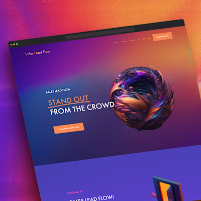 Sales Lead Flow - Landing Page