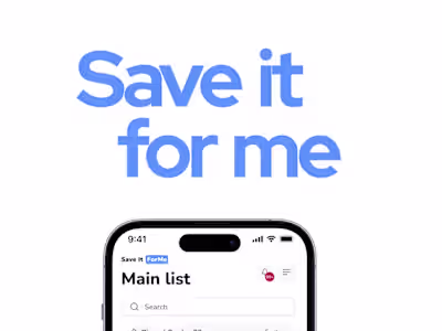 Save it for me | Notes Saving Application