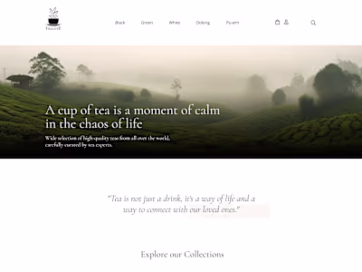 Responsive Website for Tea Shop HTML/CSS