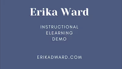 Erika Ward - Instructional eLearning Voiceover Demo - YouTube