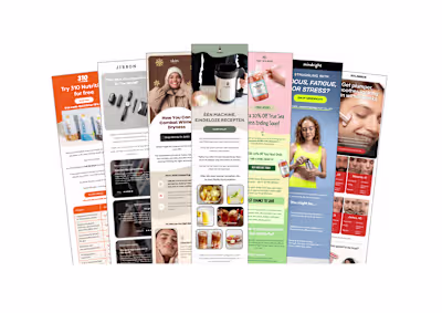 In charge of skincare brand's email campaigns