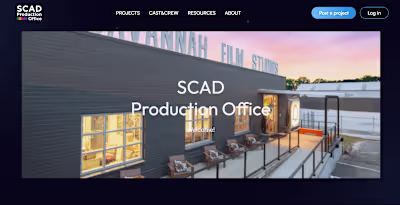 Webflow + Memberstack Website | Scad Production Office