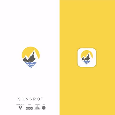 Logo Design for Sunspot, a Road Trip Planner App