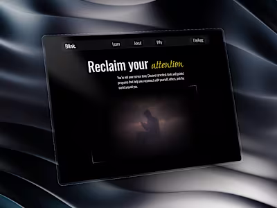 App marketing website made in Framer