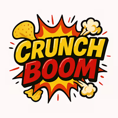 Logo Design for CRUNCHBOOM TikTok Snack Brand