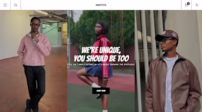 Erryfits: Concept Ecommerce website