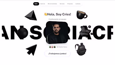 Rediseño Design Criss - Proyecto en Framer