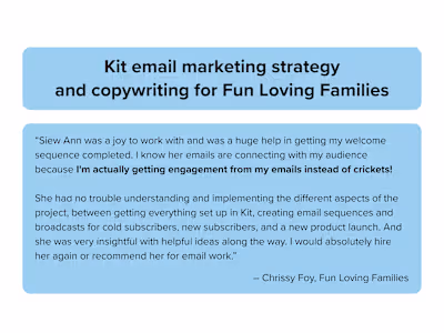 Kit email marketing strategy and copywriting
