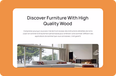 Furniture WordPress Website Landing Page